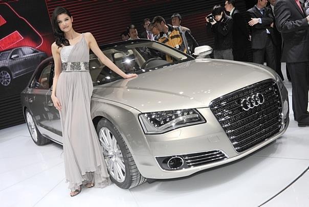 Audis A8 L feiert Weltpremiere in China. Foto: unitedpictures/auto-reporter.net